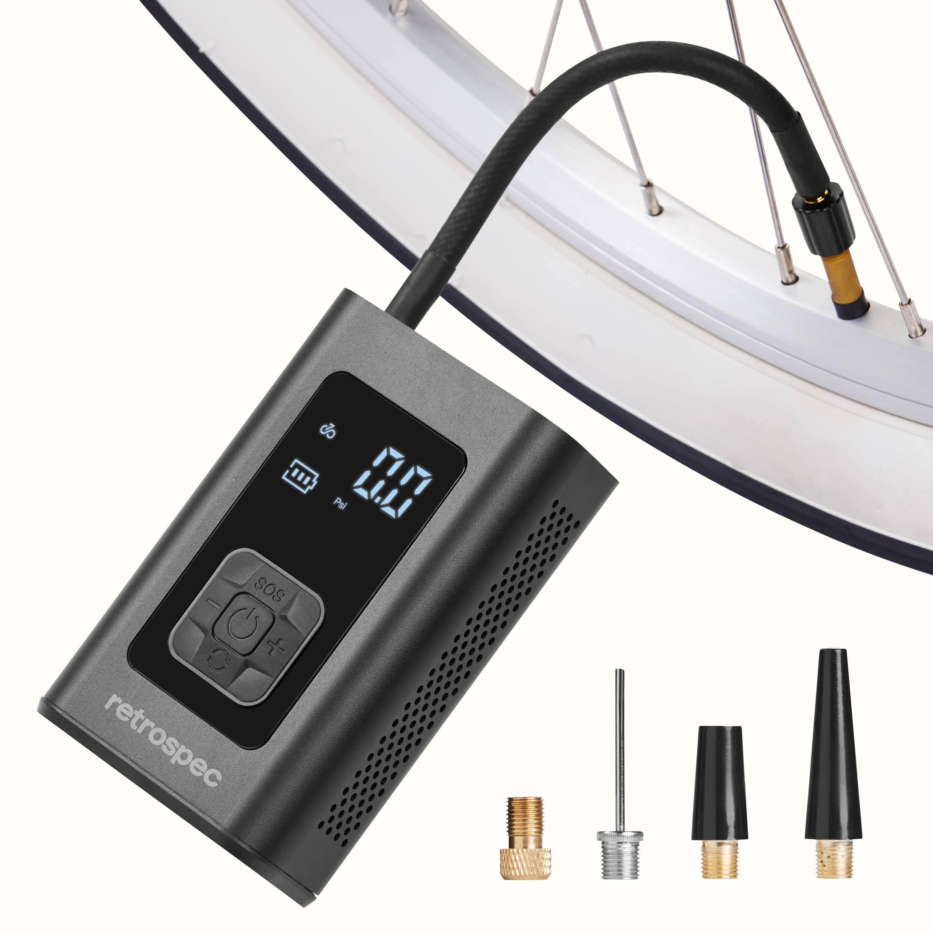 Aer Portable Air Compressor - Aria Veloce, Potenza Ovunque: Gonfia, Ripara, e Viaggia Leggero!